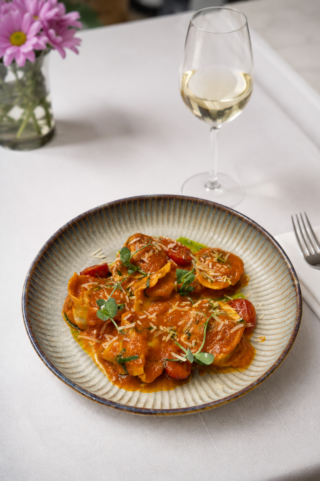 Ravioli alla Parmigiana di Melanzane